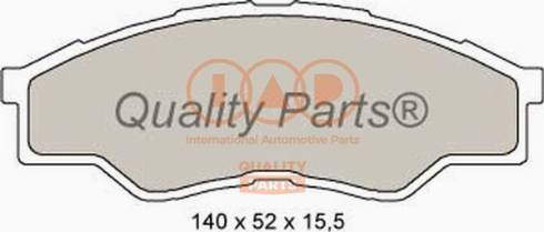 IAP QUALITY PARTS 704-17160X - Əyləc altlığı dəsti, əyləc diski furqanavto.az