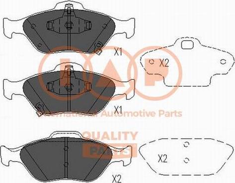 IAP QUALITY PARTS 704-17104X - Əyləc altlığı dəsti, əyləc diski furqanavto.az