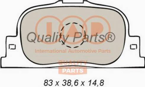 IAP QUALITY PARTS 704-17103X - Əyləc altlığı dəsti, əyləc diski furqanavto.az