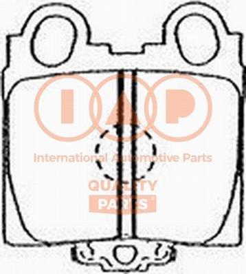 IAP QUALITY PARTS 704-17112P - Əyləc altlığı dəsti, əyləc diski furqanavto.az