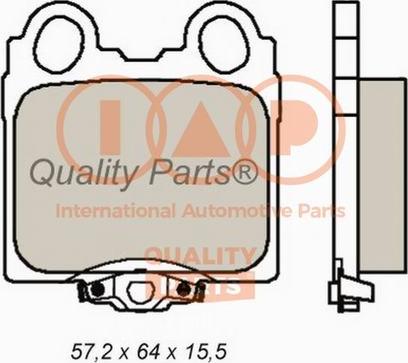 IAP QUALITY PARTS 704-17112X - Əyləc altlığı dəsti, əyləc diski furqanavto.az