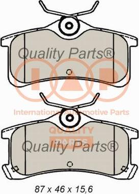 IAP QUALITY PARTS 704-17184 - Əyləc altlığı dəsti, əyləc diski furqanavto.az