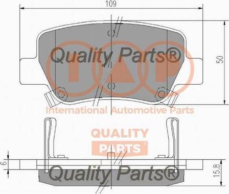 IAP QUALITY PARTS 704-17203X - Əyləc altlığı dəsti, əyləc diski furqanavto.az