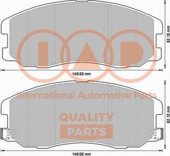 IAP QUALITY PARTS 704-20090X - Əyləc altlığı dəsti, əyləc diski furqanavto.az