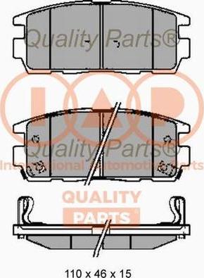 IAP QUALITY PARTS 704-20091G - Əyləc altlığı dəsti, əyləc diski furqanavto.az