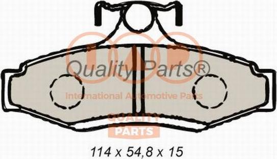 IAP QUALITY PARTS 704-20041 - Əyləc altlığı dəsti, əyləc diski furqanavto.az