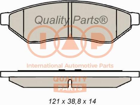 IAP QUALITY PARTS 704-20042 - Əyləc altlığı dəsti, əyləc diski furqanavto.az