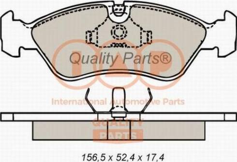 IAP QUALITY PARTS 704-20010X - Əyləc altlığı dəsti, əyləc diski furqanavto.az