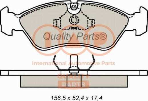 IAP QUALITY PARTS 704-20010 - Əyləc altlığı dəsti, əyləc diski furqanavto.az