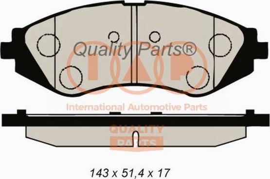 IAP QUALITY PARTS 704-20034 - Əyləc altlığı dəsti, əyləc diski furqanavto.az