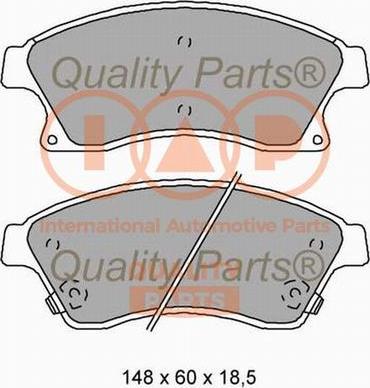 IAP QUALITY PARTS 704-20100X - Əyləc altlığı dəsti, əyləc diski furqanavto.az