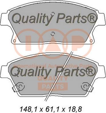 IAP QUALITY PARTS 704-20101 - Əyləc altlığı dəsti, əyləc diski furqanavto.az