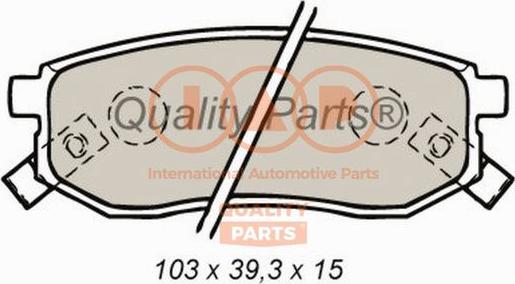 IAP QUALITY PARTS 704-21045X - Əyləc altlığı dəsti, əyləc diski www.furqanavto.az