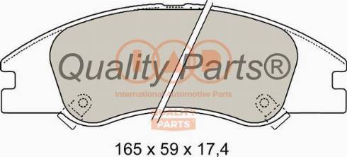 IAP QUALITY PARTS 704-21042X - Əyləc altlığı dəsti, əyləc diski furqanavto.az