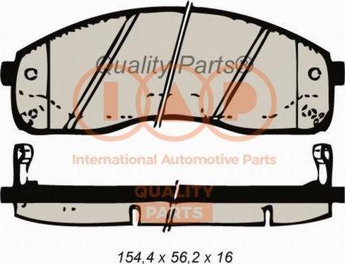 IAP QUALITY PARTS 704-21051X - Əyləc altlığı dəsti, əyləc diski furqanavto.az