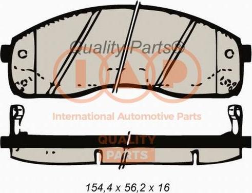 IAP QUALITY PARTS 704-21051G - Əyləc altlığı dəsti, əyləc diski furqanavto.az