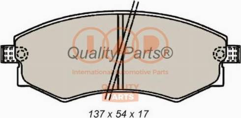 IAP QUALITY PARTS 704-21065X - Əyləc altlığı dəsti, əyləc diski furqanavto.az