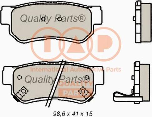 IAP QUALITY PARTS 704-21066X - Əyləc altlığı dəsti, əyləc diski furqanavto.az