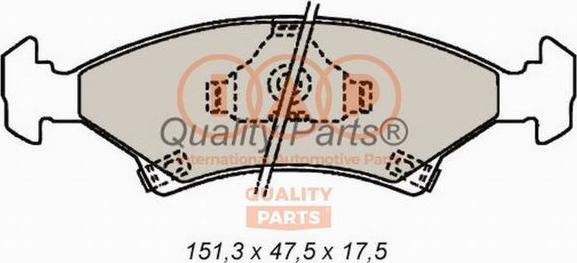 IAP QUALITY PARTS 704-21010 - Əyləc altlığı dəsti, əyləc diski furqanavto.az