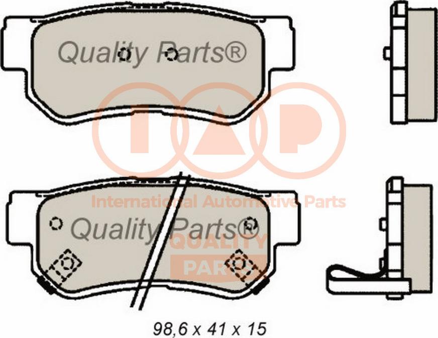 IAP QUALITY PARTS 704-21089G - Əyləc altlığı dəsti, əyləc diski furqanavto.az