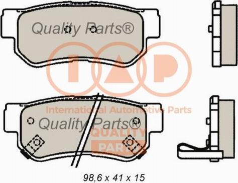 IAP QUALITY PARTS 704-21089X - Əyləc altlığı dəsti, əyləc diski furqanavto.az