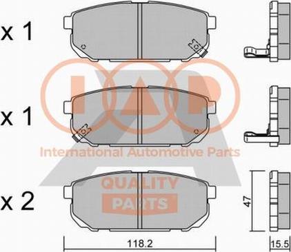 IAP QUALITY PARTS 704-21084P - Əyləc altlığı dəsti, əyləc diski furqanavto.az