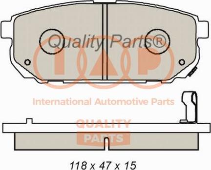 IAP QUALITY PARTS 704-21084 - Əyləc altlığı dəsti, əyləc diski furqanavto.az