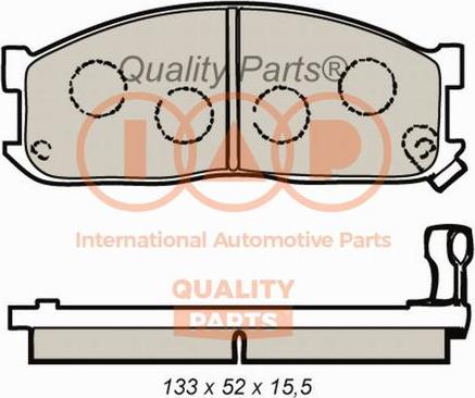 IAP QUALITY PARTS 704-21080 - Əyləc altlığı dəsti, əyləc diski furqanavto.az