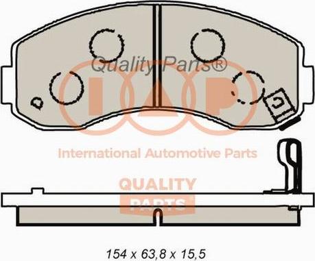 IAP QUALITY PARTS 704-21081X - Əyləc altlığı dəsti, əyləc diski furqanavto.az