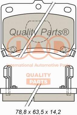 IAP QUALITY PARTS 704-21030 - Əyləc altlığı dəsti, əyləc diski furqanavto.az