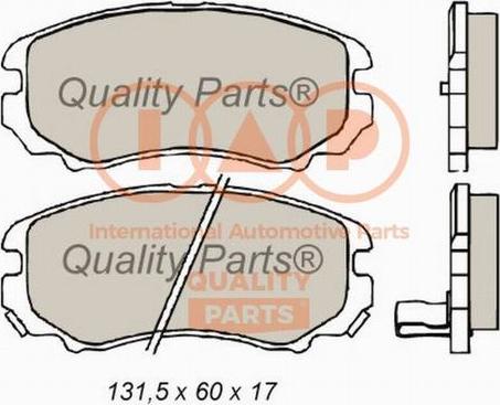 IAP QUALITY PARTS 704-21022X - Əyləc altlığı dəsti, əyləc diski furqanavto.az