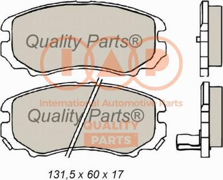 IAP QUALITY PARTS 704-21022 - Əyləc altlığı dəsti, əyləc diski furqanavto.az