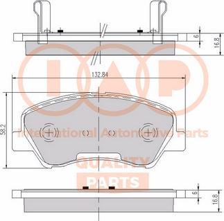 IAP QUALITY PARTS 704-21074X - Əyləc altlığı dəsti, əyləc diski furqanavto.az