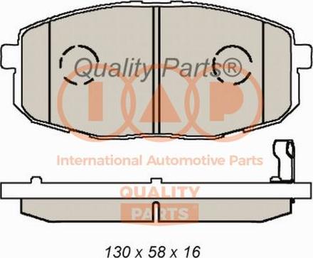 IAP QUALITY PARTS 704-21077 - Əyləc altlığı dəsti, əyləc diski furqanavto.az