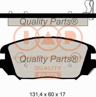 IAP QUALITY PARTS 704-21110G - Əyləc altlığı dəsti, əyləc diski furqanavto.az