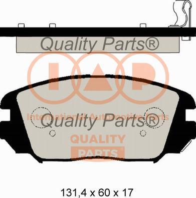 IAP QUALITY PARTS 704-21110 - Əyləc altlığı dəsti, əyləc diski furqanavto.az