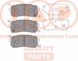 IAP QUALITY PARTS 704-21184X - Əyləc altlığı dəsti, əyləc diski furqanavto.az