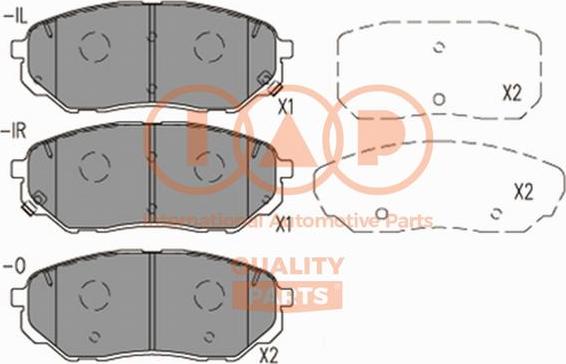 IAP QUALITY PARTS 704-21183 - Əyləc altlığı dəsti, əyləc diski furqanavto.az