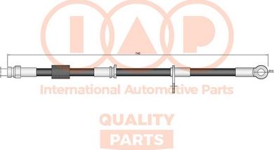 IAP QUALITY PARTS 708-12034 - Əyləc şlanqı furqanavto.az