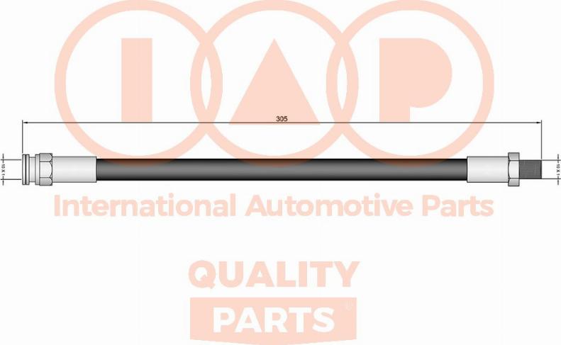 IAP QUALITY PARTS 708-12161 - Əyləc şlanqı furqanavto.az