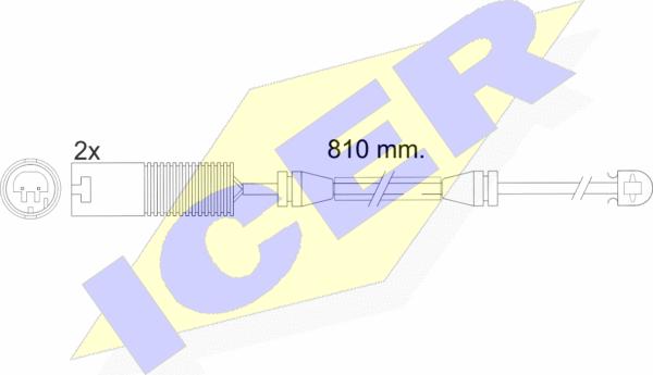 Icer 610425 E C - Xəbərdarlıq Kontakt, əyləc padinin aşınması furqanavto.az