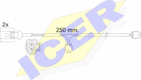 Icer 610477 E C - Xəbərdarlıq Kontakt, əyləc padinin aşınması furqanavto.az