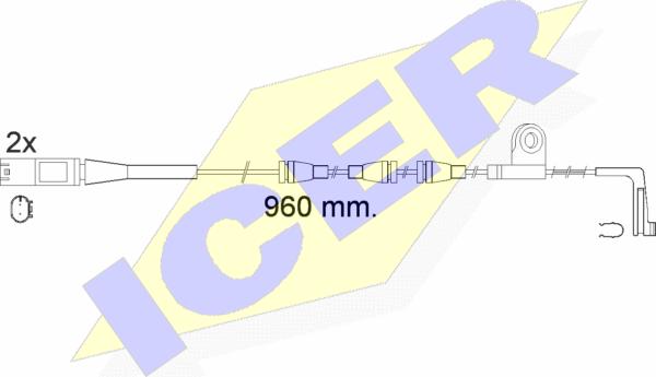 Icer 610553 E C - Xəbərdarlıq Kontakt, əyləc padinin aşınması furqanavto.az