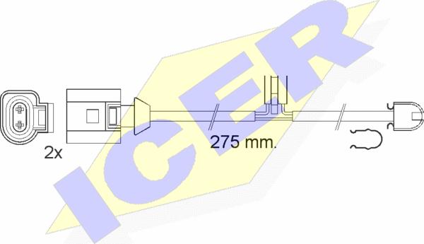 Icer 610565 E C - Xəbərdarlıq Kontakt, əyləc padinin aşınması furqanavto.az