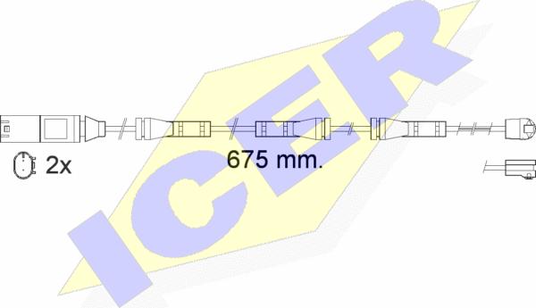 Icer 610561 E C - Xəbərdarlıq Kontakt, əyləc padinin aşınması furqanavto.az