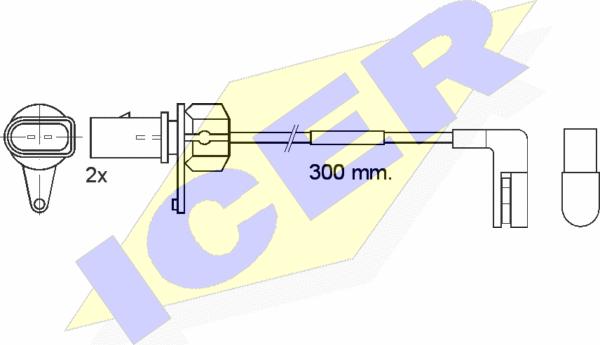 Icer 610507 E C - Xəbərdarlıq Kontakt, əyləc padinin aşınması furqanavto.az