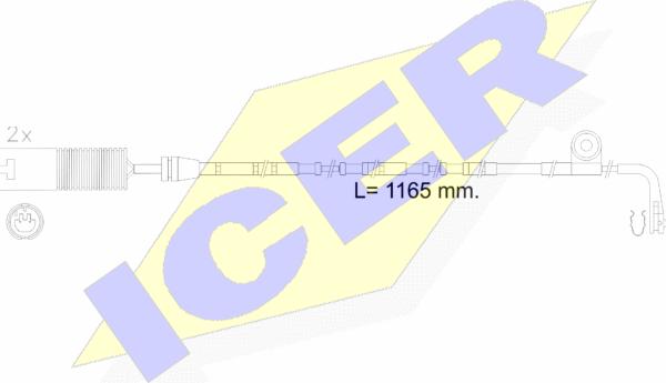 Icer 610604 E C - Xəbərdarlıq Kontakt, əyləc padinin aşınması furqanavto.az