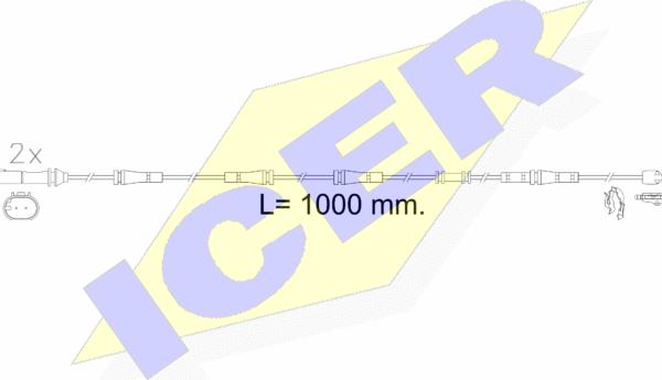 Icer 610617 E C - Xəbərdarlıq Kontakt, əyləc padinin aşınması furqanavto.az