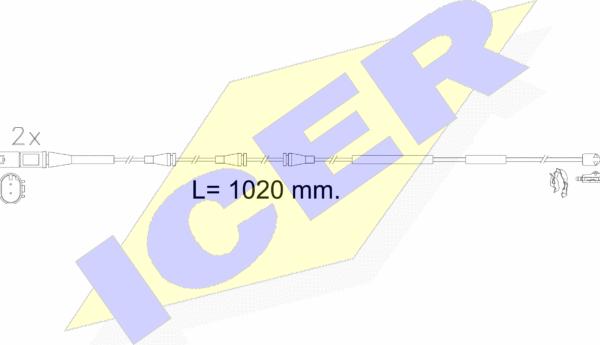 Icer 610623 E C - Xəbərdarlıq Kontakt, əyləc padinin aşınması furqanavto.az