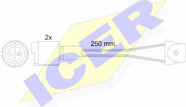 Icer 610091 E C - Xəbərdarlıq Kontakt, əyləc padinin aşınması furqanavto.az